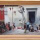 Oil Painting On Canvas, Children At Play, Italy, 19th Century