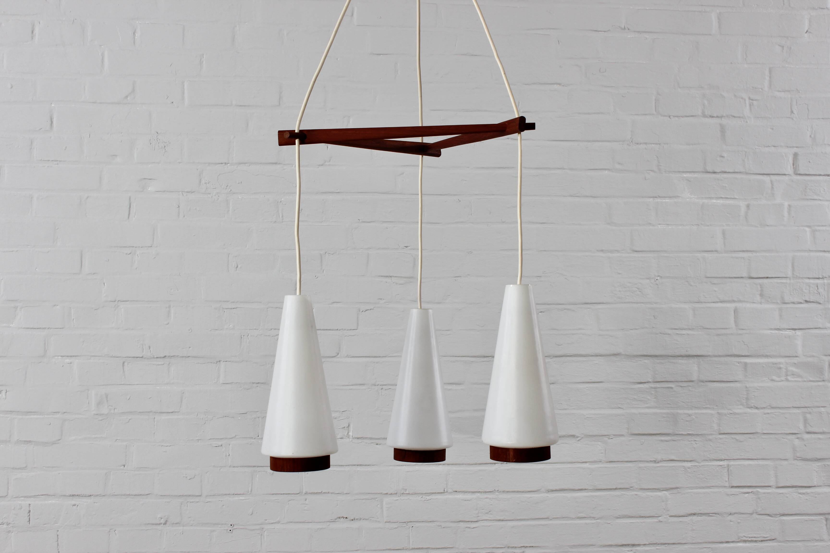 Danish teak ceiling lamp Danish design mid-century 60s