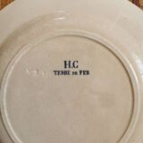 Old HC dessert plates, iron earth