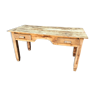 Vintage farm table natural wood 1920
