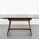 Antique Swiss extendable dining table made of oak from the mid-19th century