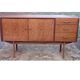 Vintage Scandinavian style sideboard in elm from the 1960s - Low buffet