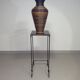 Wrought iron plant stand / side table