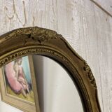 Antique oval mirror