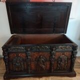 Coffre ancien pièce unique du XIXème