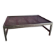 Large industrial metal coffee table