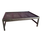 Large industrial metal coffee table