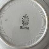 6 assiettes creuses Lunéville modèle Évian – décor floral