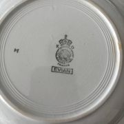 Set of 6 deep plates Luneville model Évian – floral decoration