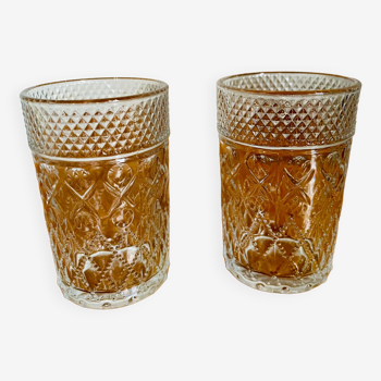 Set of two vintage Design glasses France