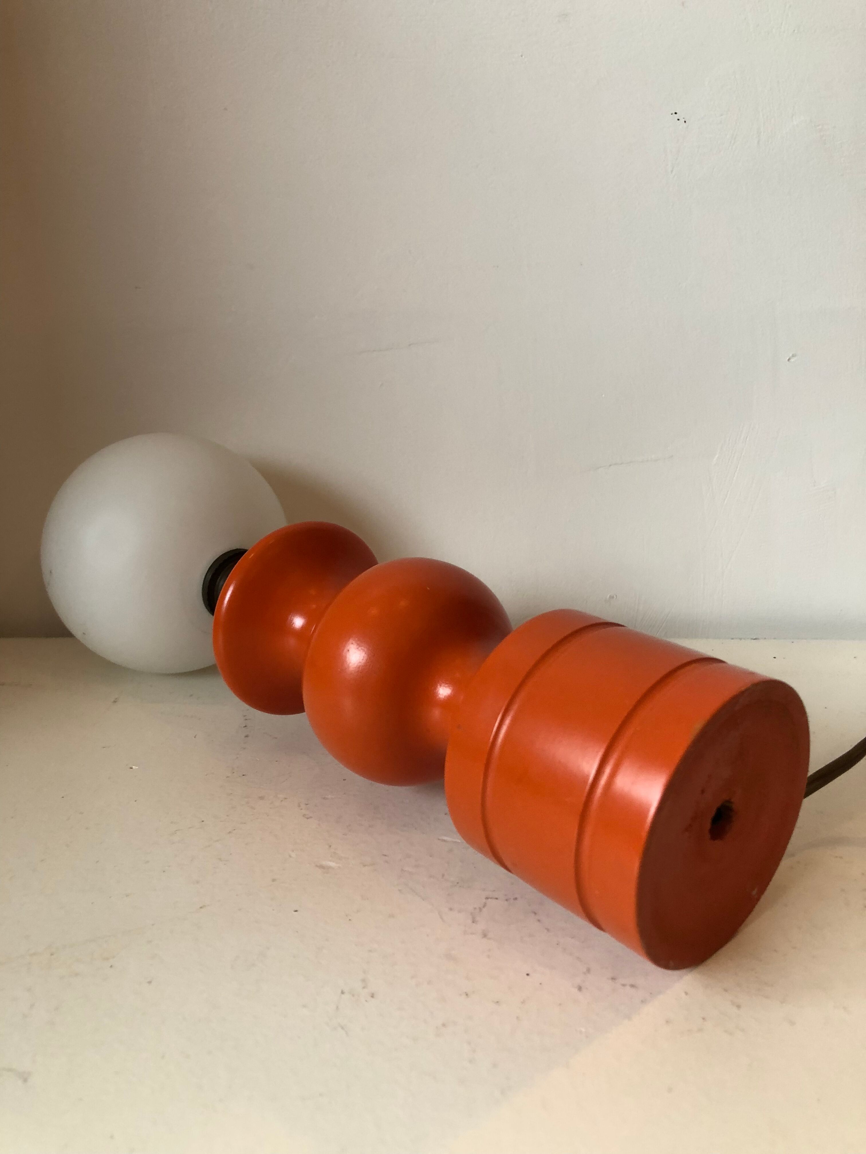 Lamp orange 70's vintage