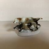 Chiens en porcelaine