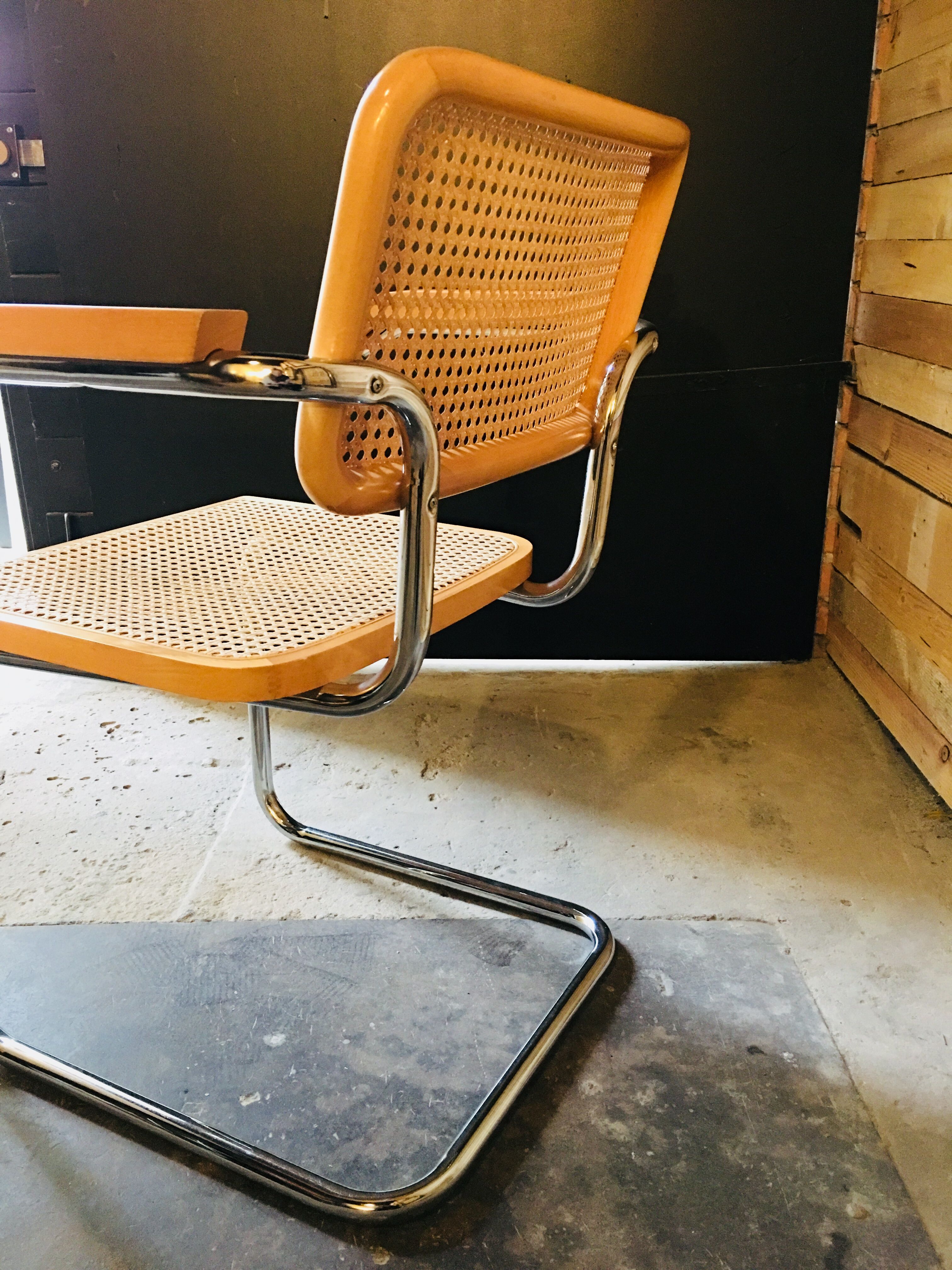 9 chairs model B64 design by Marcel Breuer