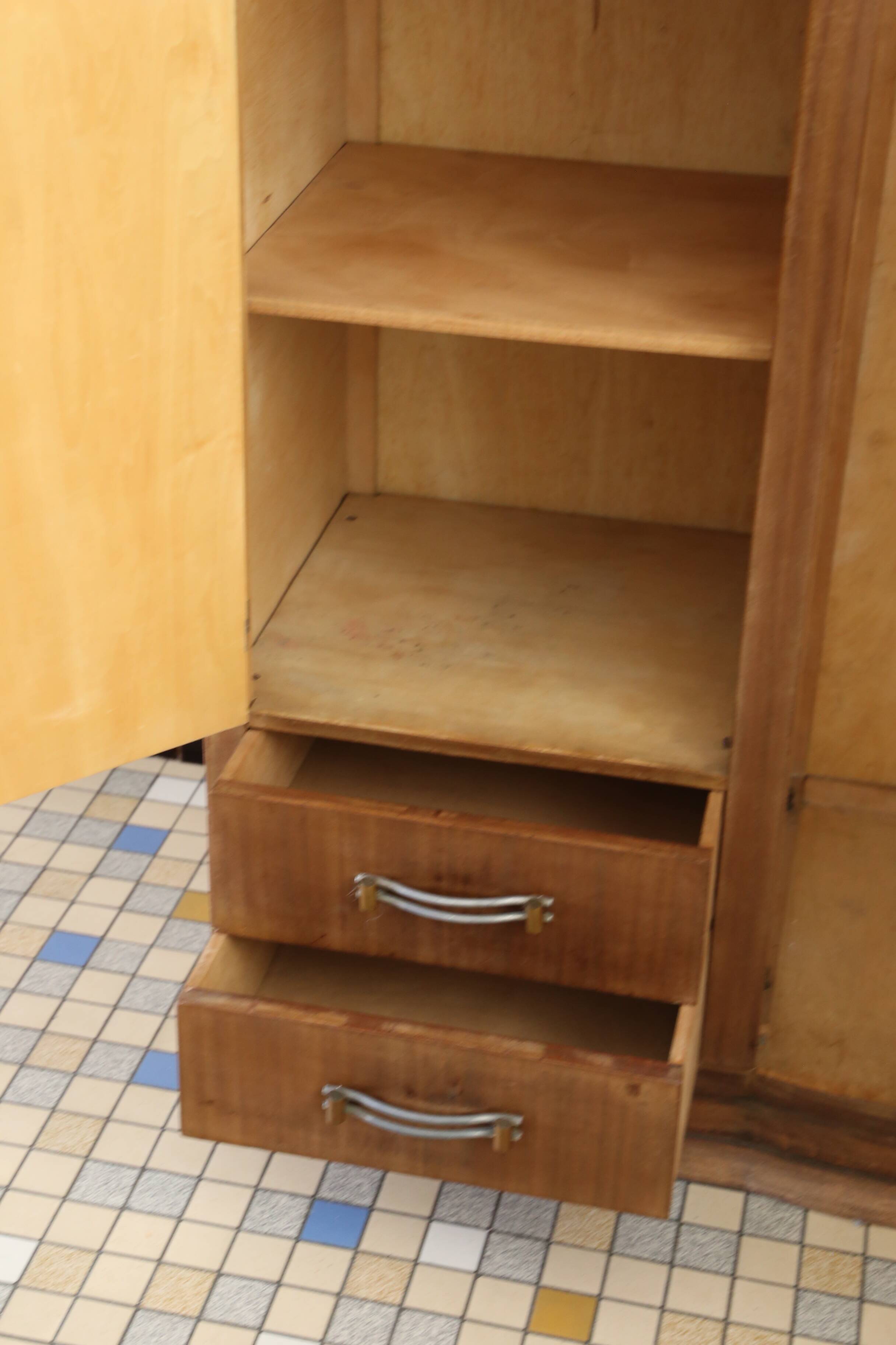 asymmetrical art deco wardrobe