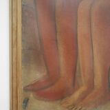 Naked couple painting, 1970s.