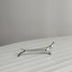 6 silver metal knife holders, pheasant shape