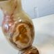 Set of 2 vintage onyx vases / decorative vase