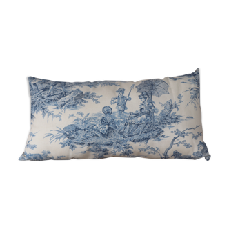 Coussin en toile de Jouy