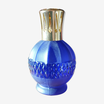 Berger lamp in sapphire blue frosted glass
