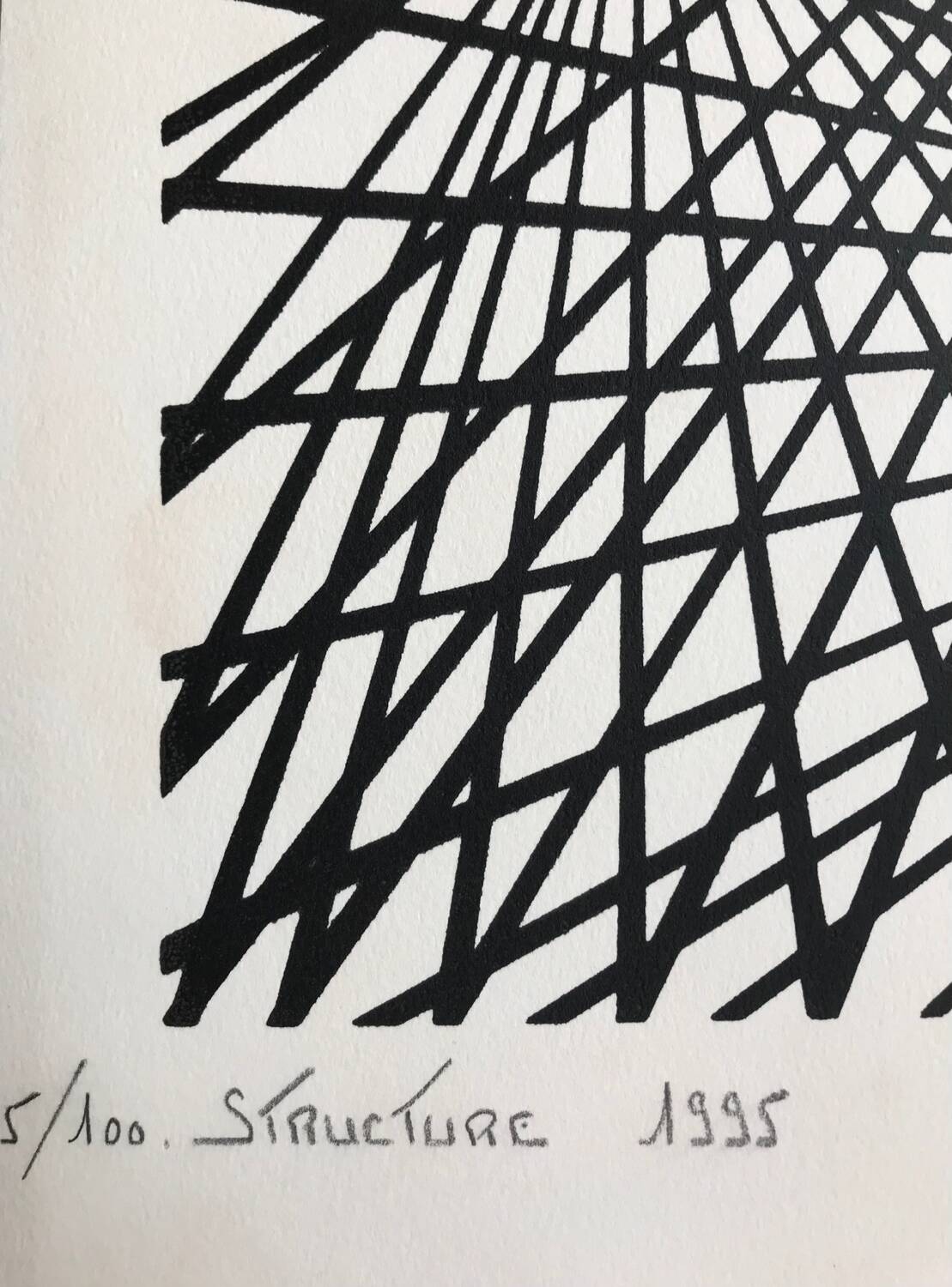 Kinetic lithography, structure, 1995, by c. du plessis