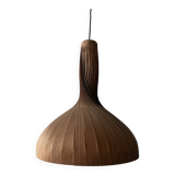 Scandinavian wooden pendant light by Hans-Agne Jakobsson, Suede design 1960