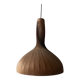 Scandinavian wooden pendant light by Hans-Agne Jakobsson, Suede design 1960