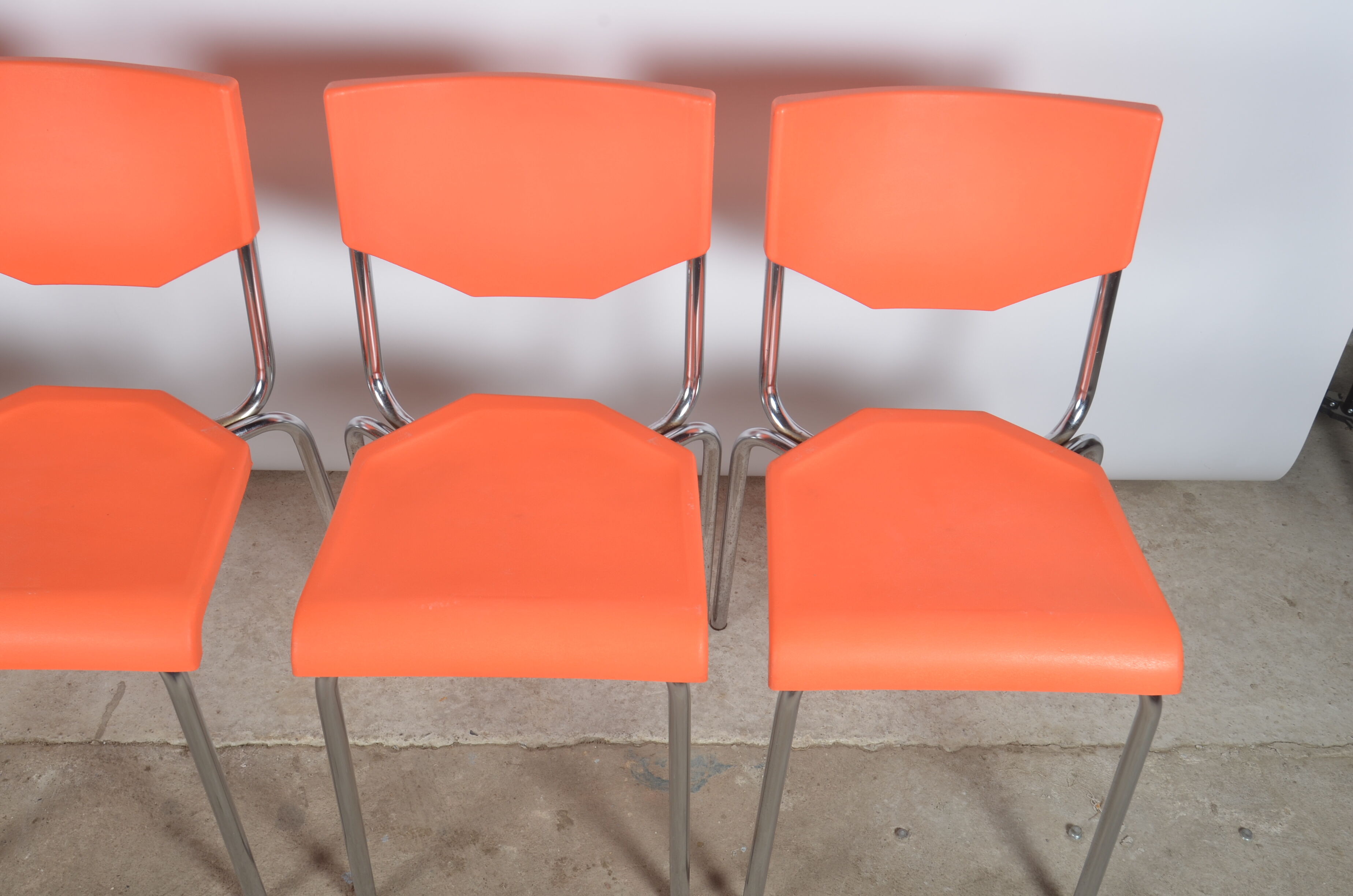 Vintage orange chairs