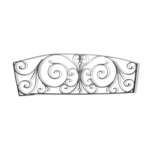 Grille de porte fronton ancien