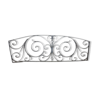 Old cast iron pediment door grille