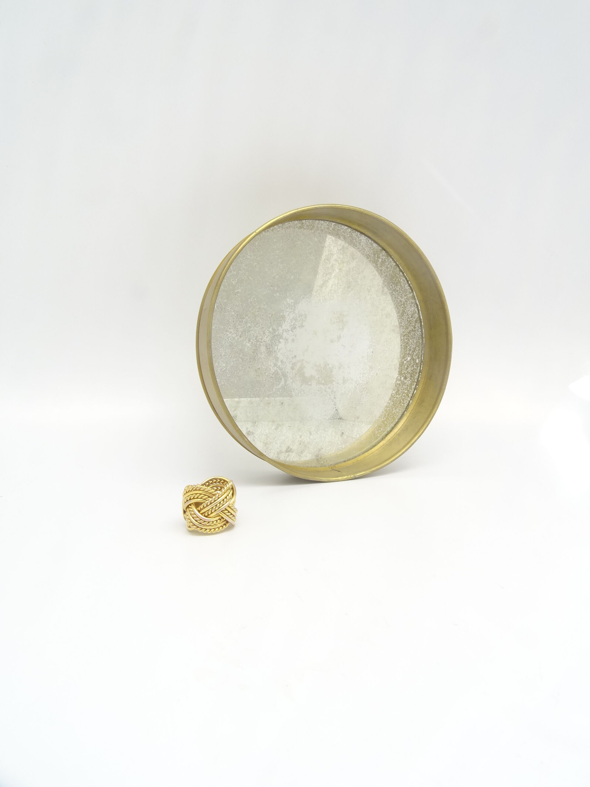 Brass mirror dish