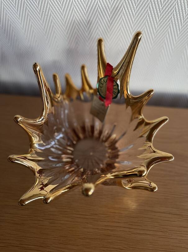 Bayel crystal gold empty pocket cup