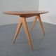 Italian Beech Side Table, 1960s
