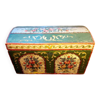 Painted wedding chest, 19th century