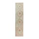 Vintage Turkish Hand-Knotted Beige Peach Runner Rug 89x330