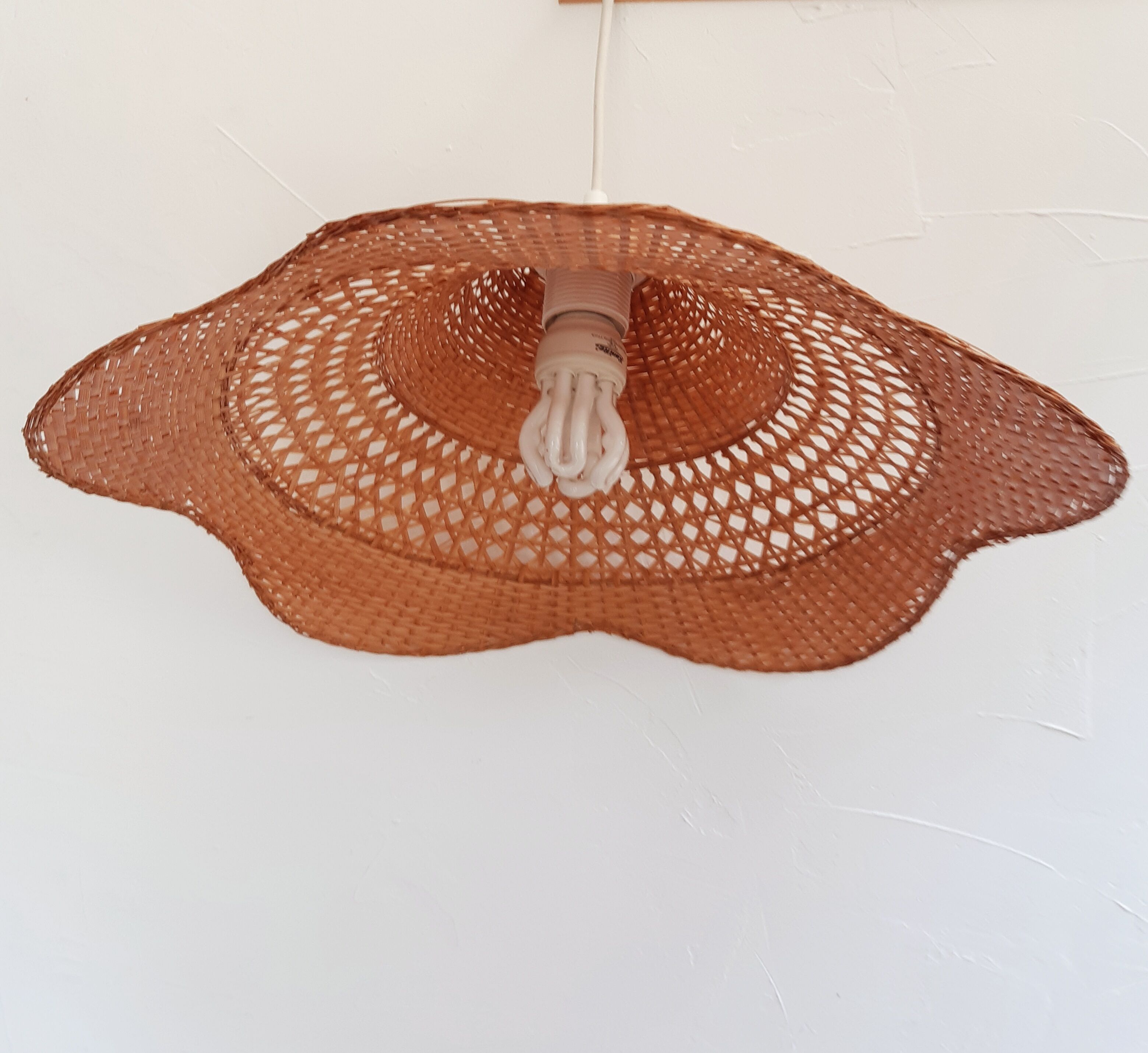 Vintage rattan chandelier
