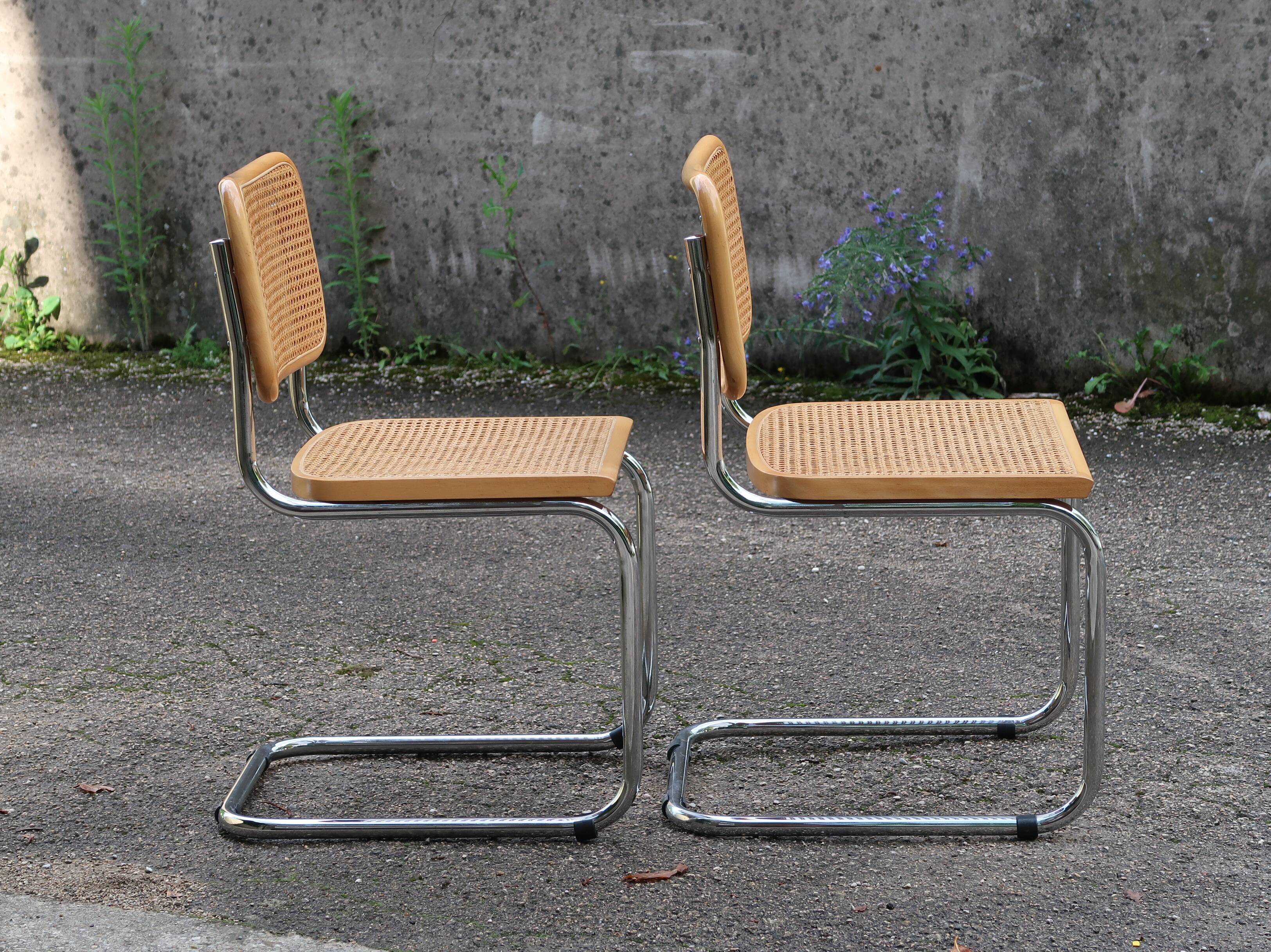 Paires de chaises B32 de Marcel Breuer