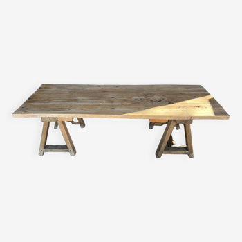 Trestle coffee table