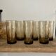 6 LUMINARC France smoked glasses