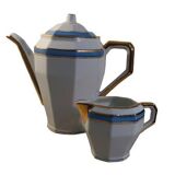 Labrut porcelain coffee maker and milk jug