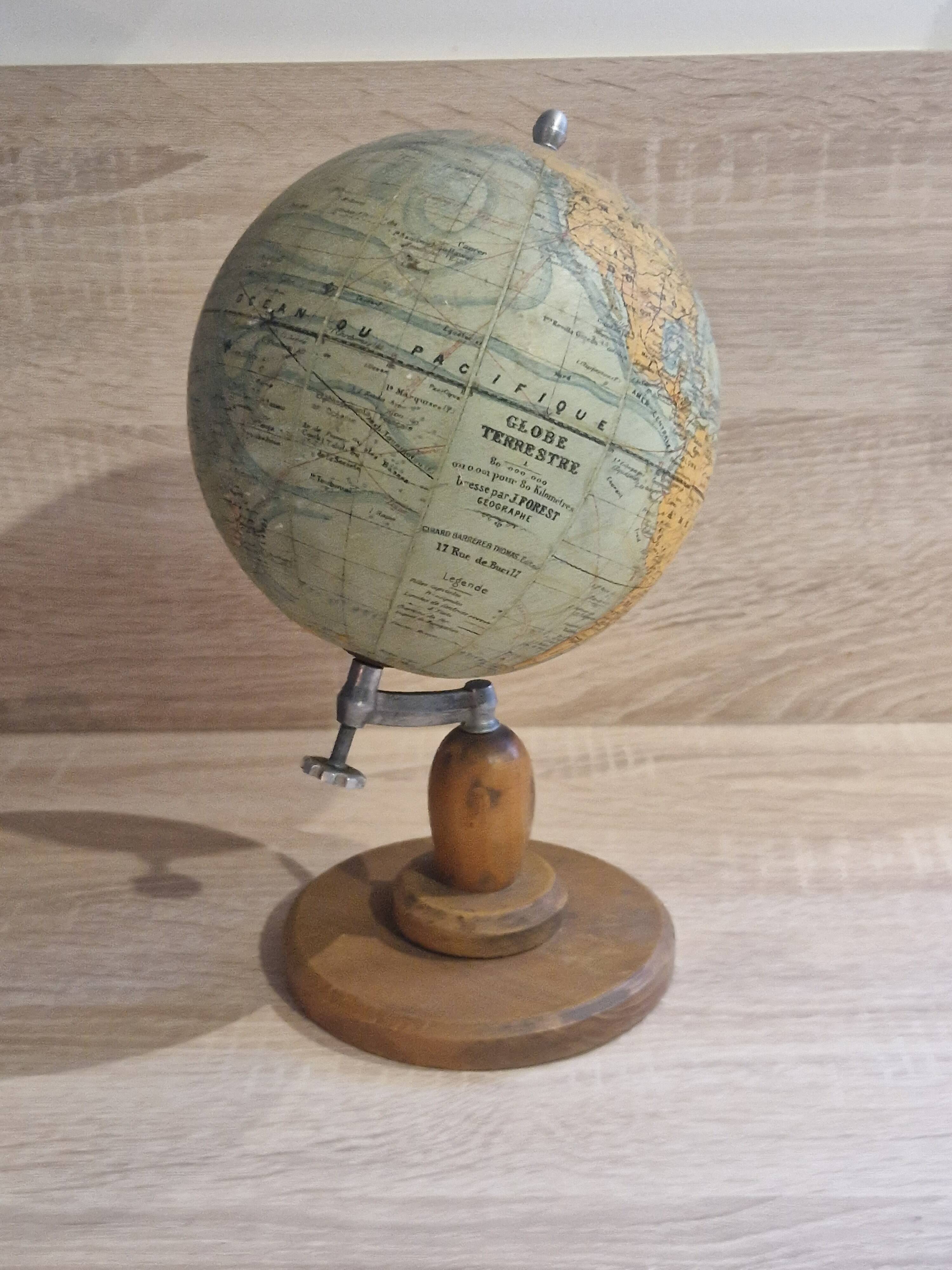 Forest terrestrial globe early 20th century
