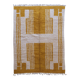 Tapis jaune contemporain