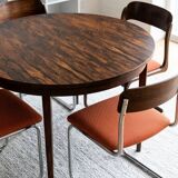 Scandinavian extendable table in rosewood from the 1960s, butterfly extension.