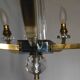 Art Deco chandelier attributed to Jacques Adnet, 1950s/60s.