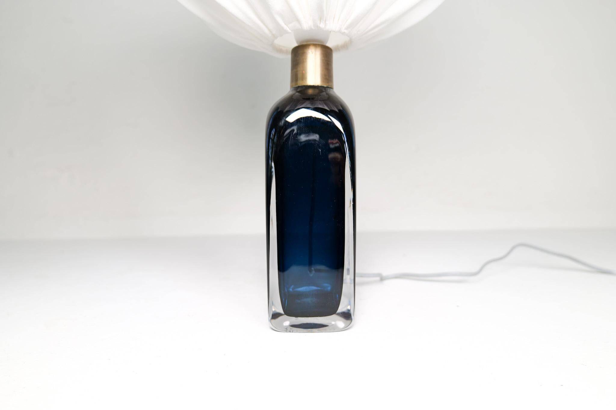 Mid-century modern table lamp by Carl Fagerlund for Orrefors Sweden RD 1406