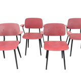 Lot of 4 chairs Friso Kramer model Revolt