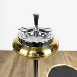 Cendrier sur pied laiton design années 50