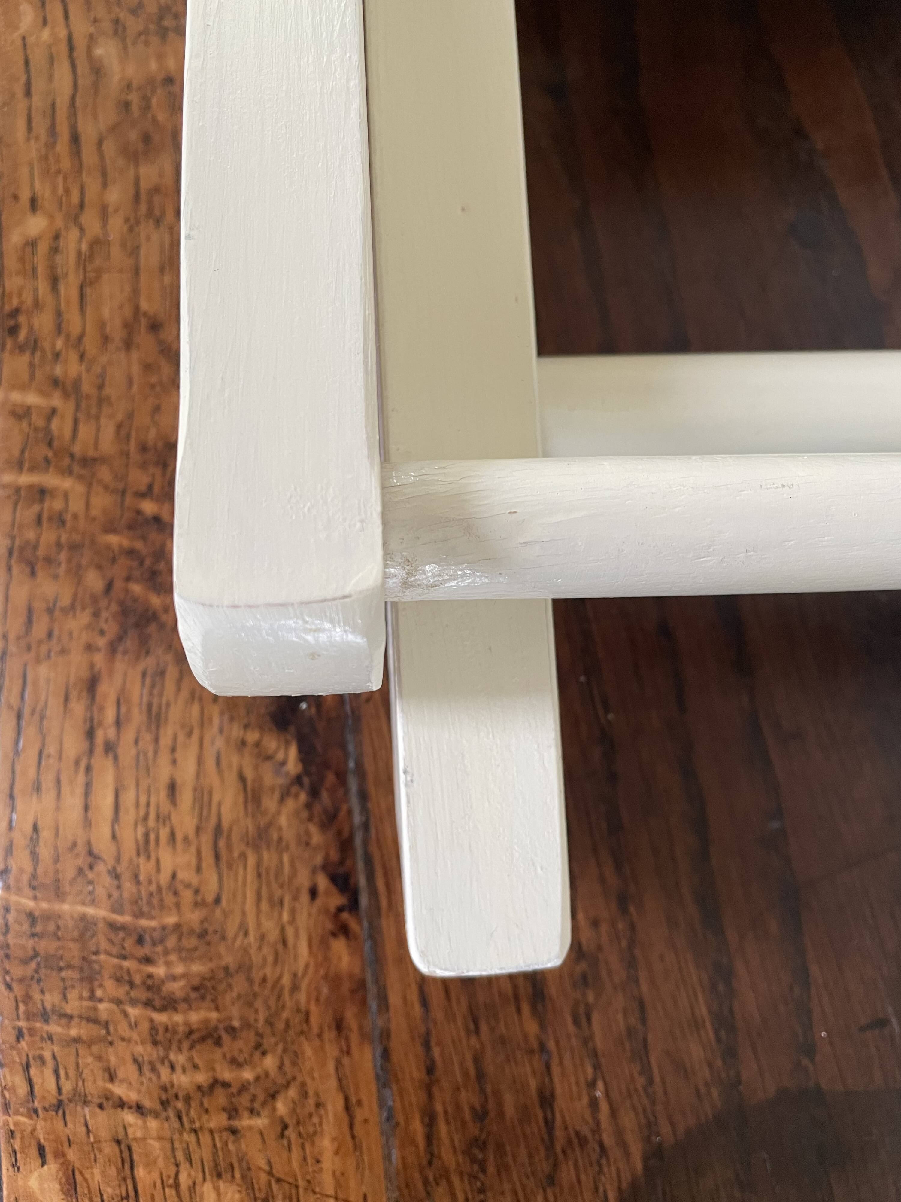 Tabouret de pêche à lattes vintage