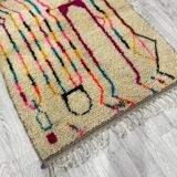 Handcrafted moroccan berber carpet 138 x 100 cm