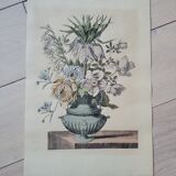 Floral engraving reproduction