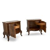 Paire de tables de chevet italiennes du milieu du XXe siècle